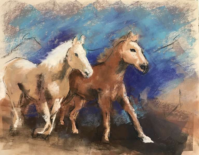 Wild Horses Running 